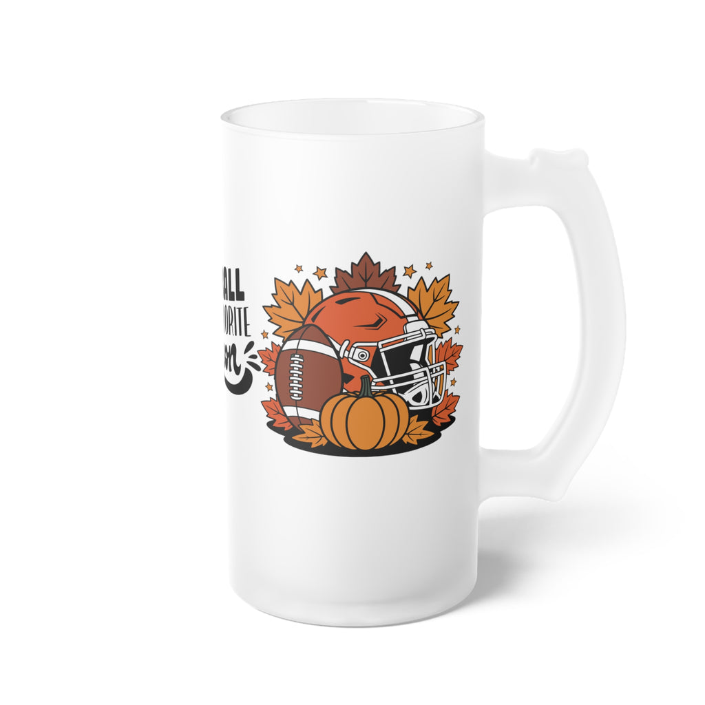 Beer Mug - Fall Fantasy Football Draft Season Design