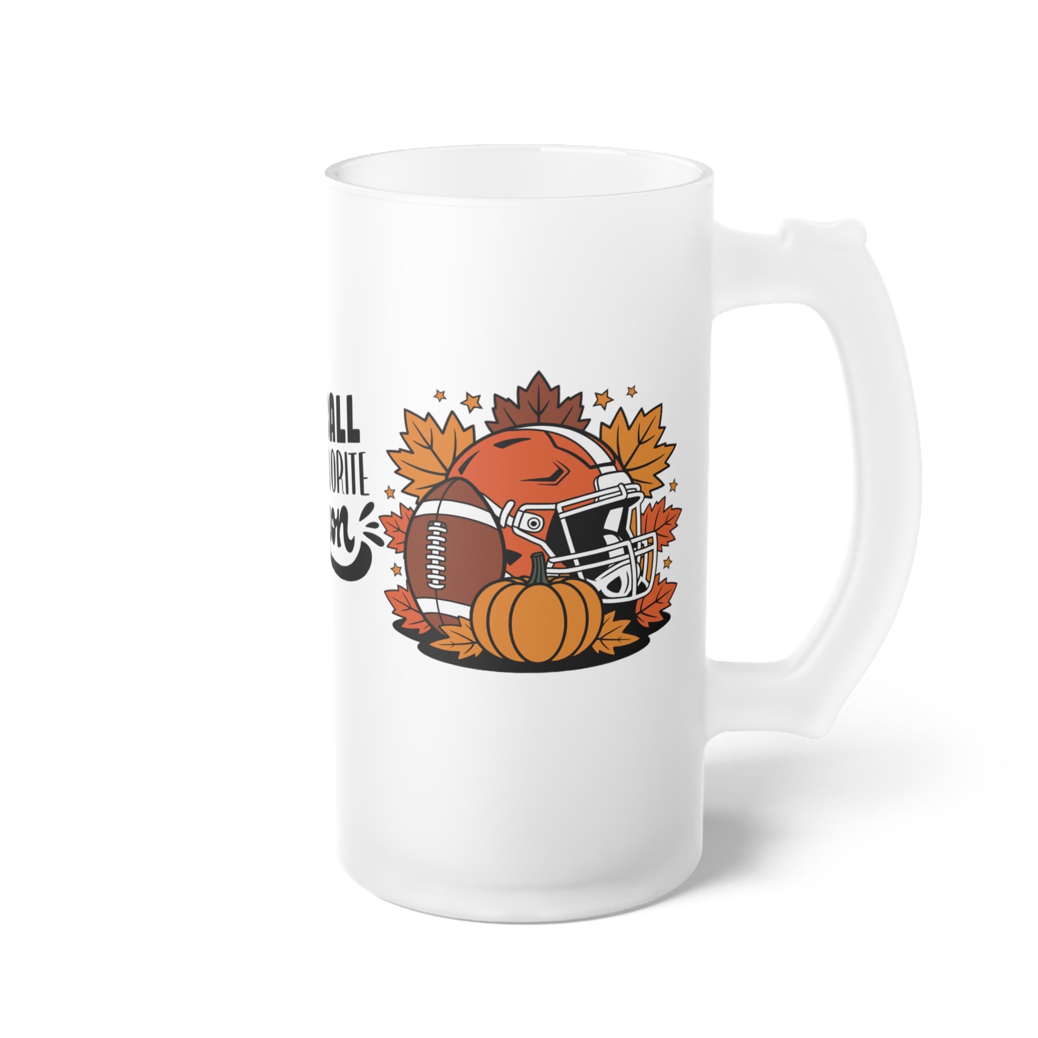 Beer Mug - Fall Fantasy Football Draft Season Design