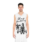Motivational Basketball Jersey - Stay Hustling, Workout Gear, Fitness Apparel, Sportswear, Gift for Athletes