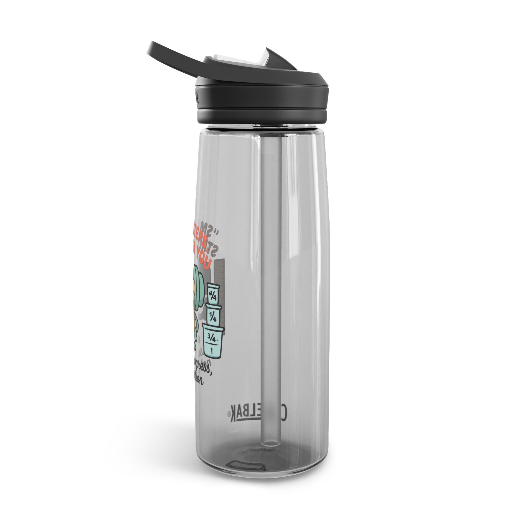 Motivational Water Bottle, 20oz, 25oz, Perfect for Fitness Lovers, Gym Enthusiasts, Encouraging Gift for Holidays, Healthy Hydration