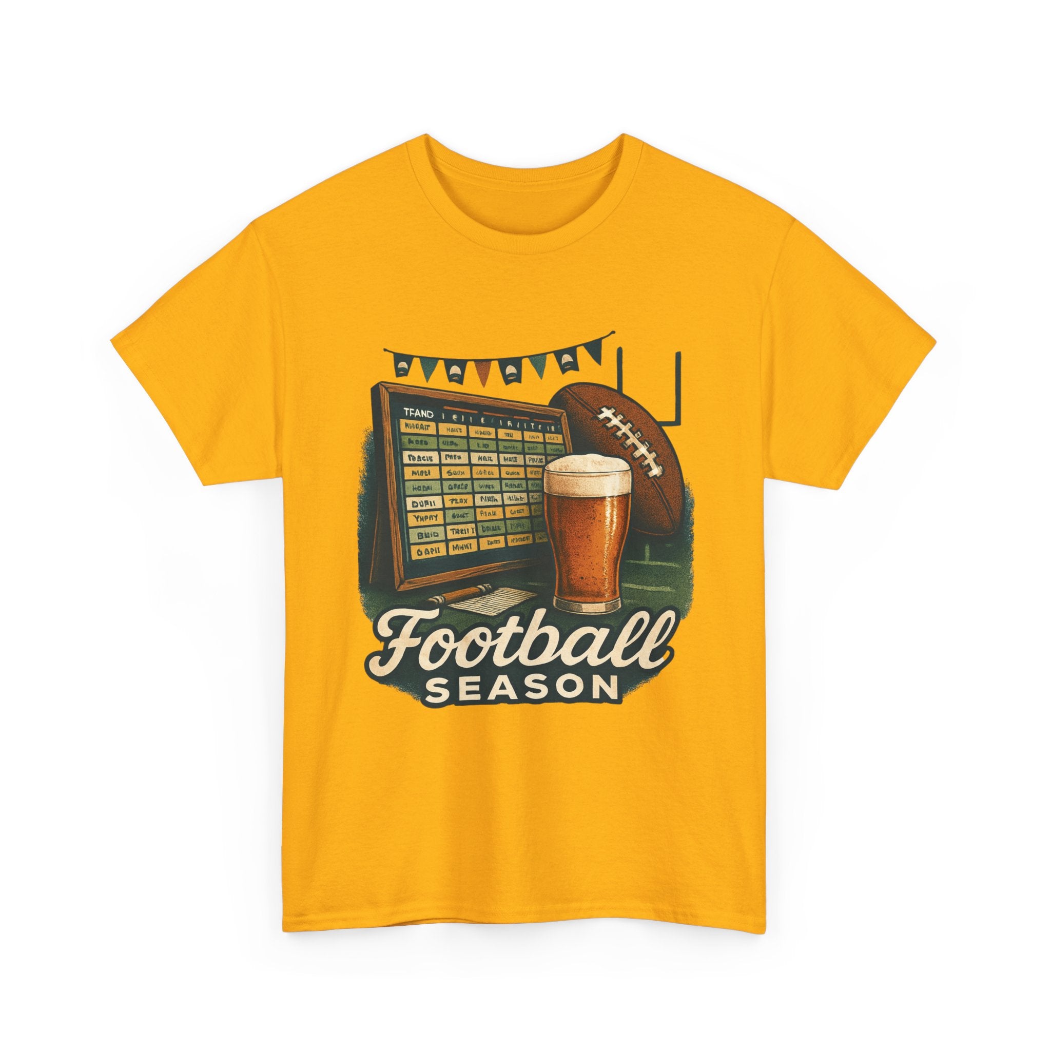 Football Season Unisex Heavy Cotton Tee | Game Day Shirt, Sports Enthusiast Gift, Tailgate Apparel, Football Fan Gear, Casual Comfort