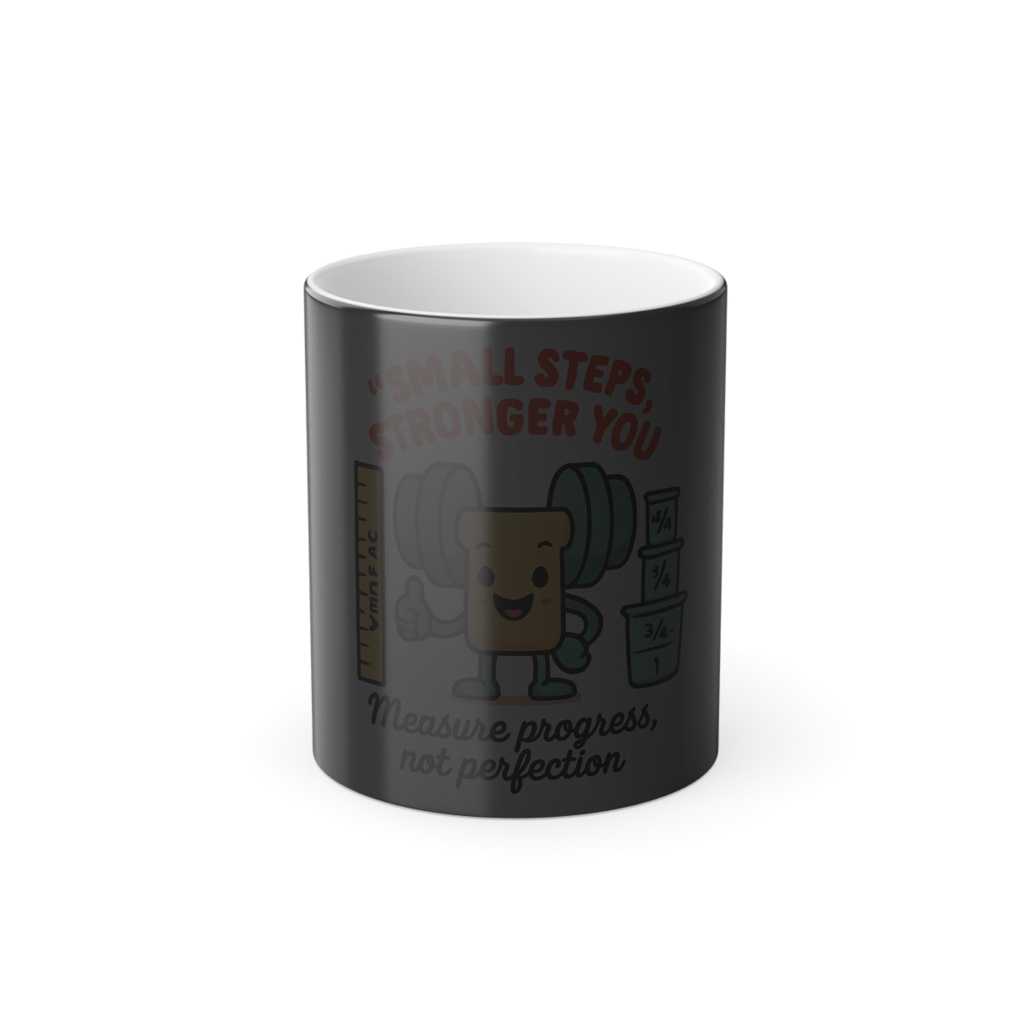 Motivational Coffee Mug, Exercise Mug, Fitness Gift, Unique Color Changing Cup, Progress Tracker, Perfect for Gym Enthusiasts