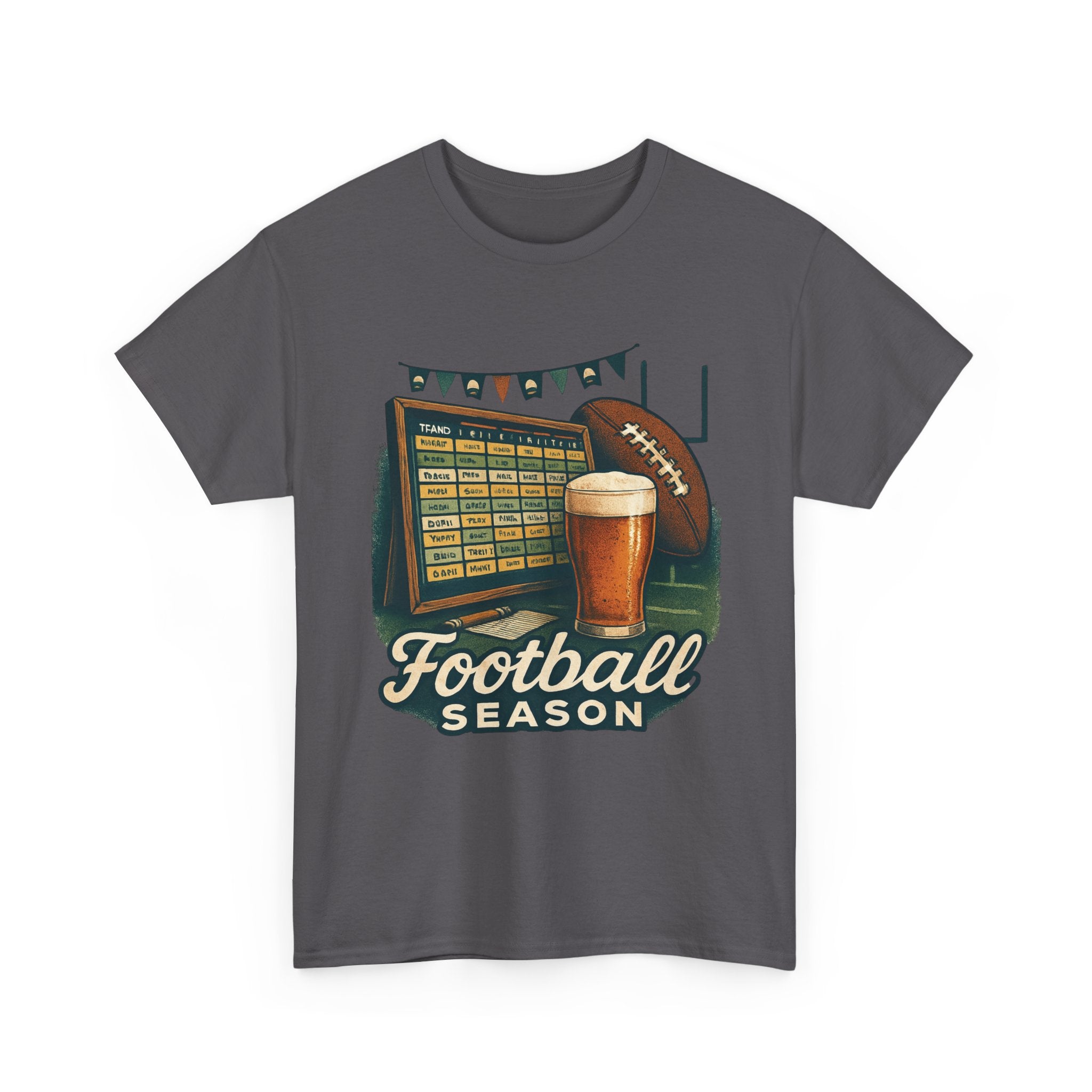 Football Season Unisex Heavy Cotton Tee | Game Day Shirt, Sports Enthusiast Gift, Tailgate Apparel, Football Fan Gear, Casual Comfort