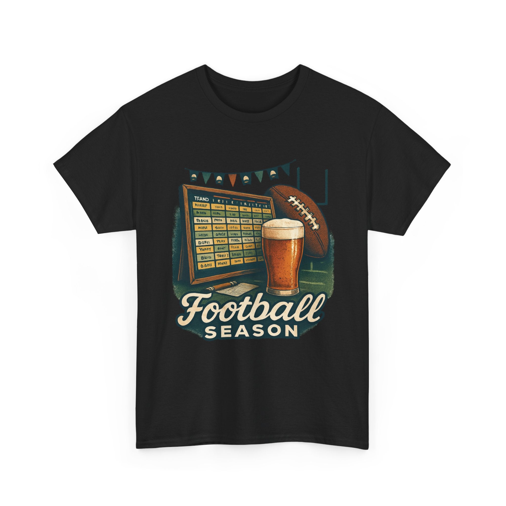 Football Season Unisex Heavy Cotton Tee | Game Day Shirt, Sports Enthusiast Gift, Tailgate Apparel, Football Fan Gear, Casual Comfort