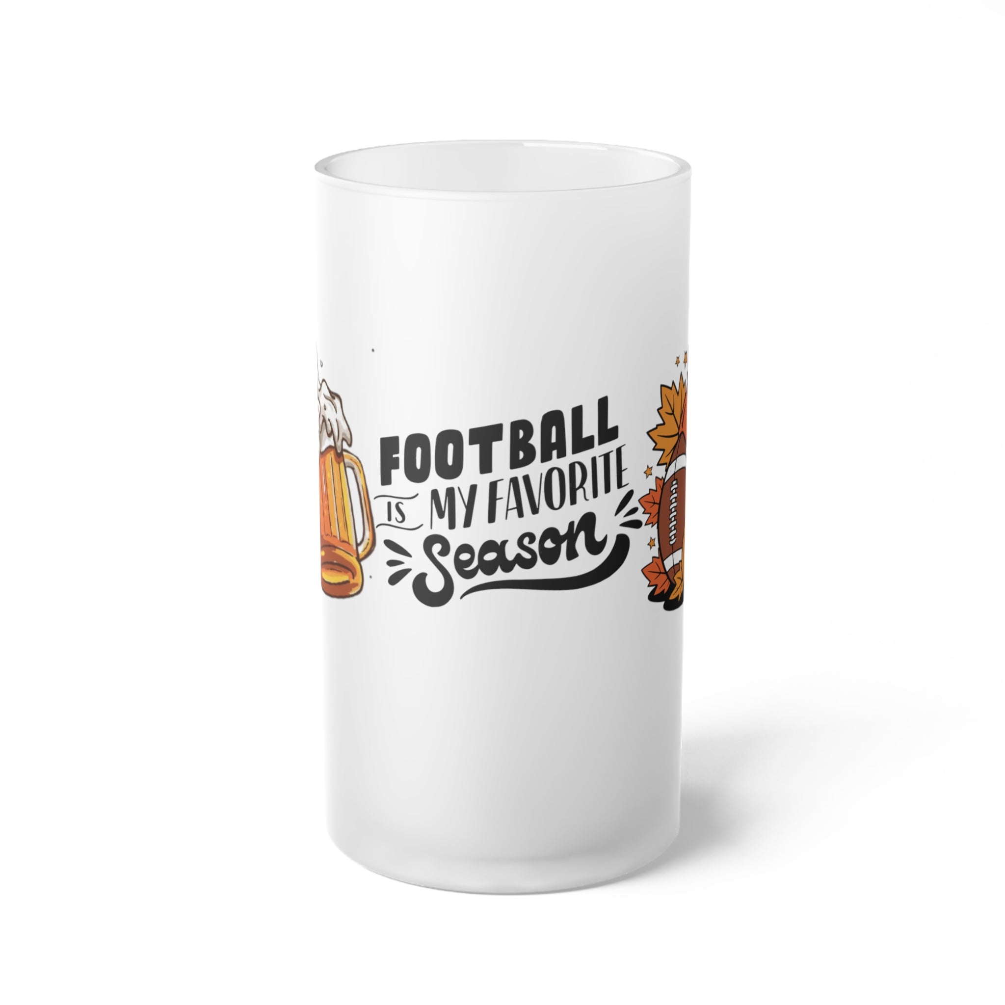 Beer Mug - Fall Fantasy Football Draft Season Design
