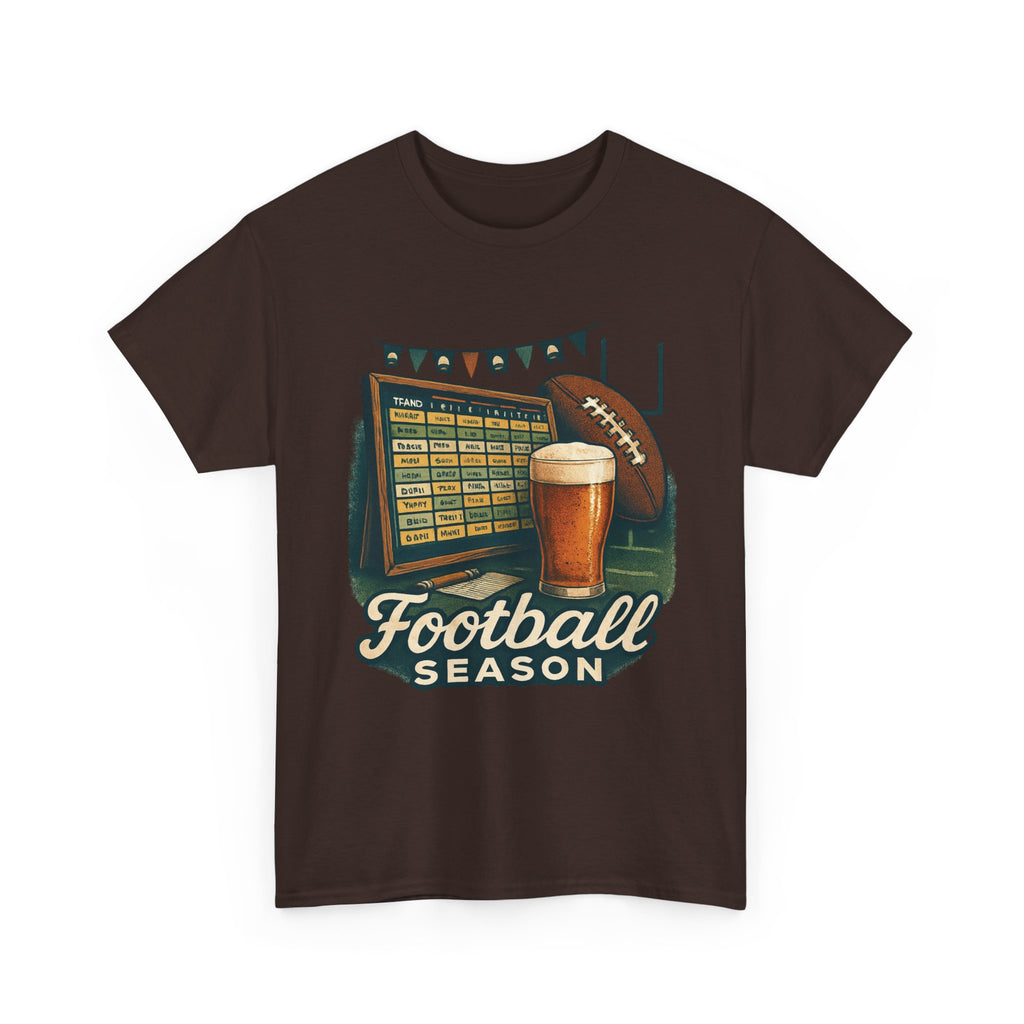 Football Season Unisex Heavy Cotton Tee | Game Day Shirt, Sports Enthusiast Gift, Tailgate Apparel, Football Fan Gear, Casual Comfort