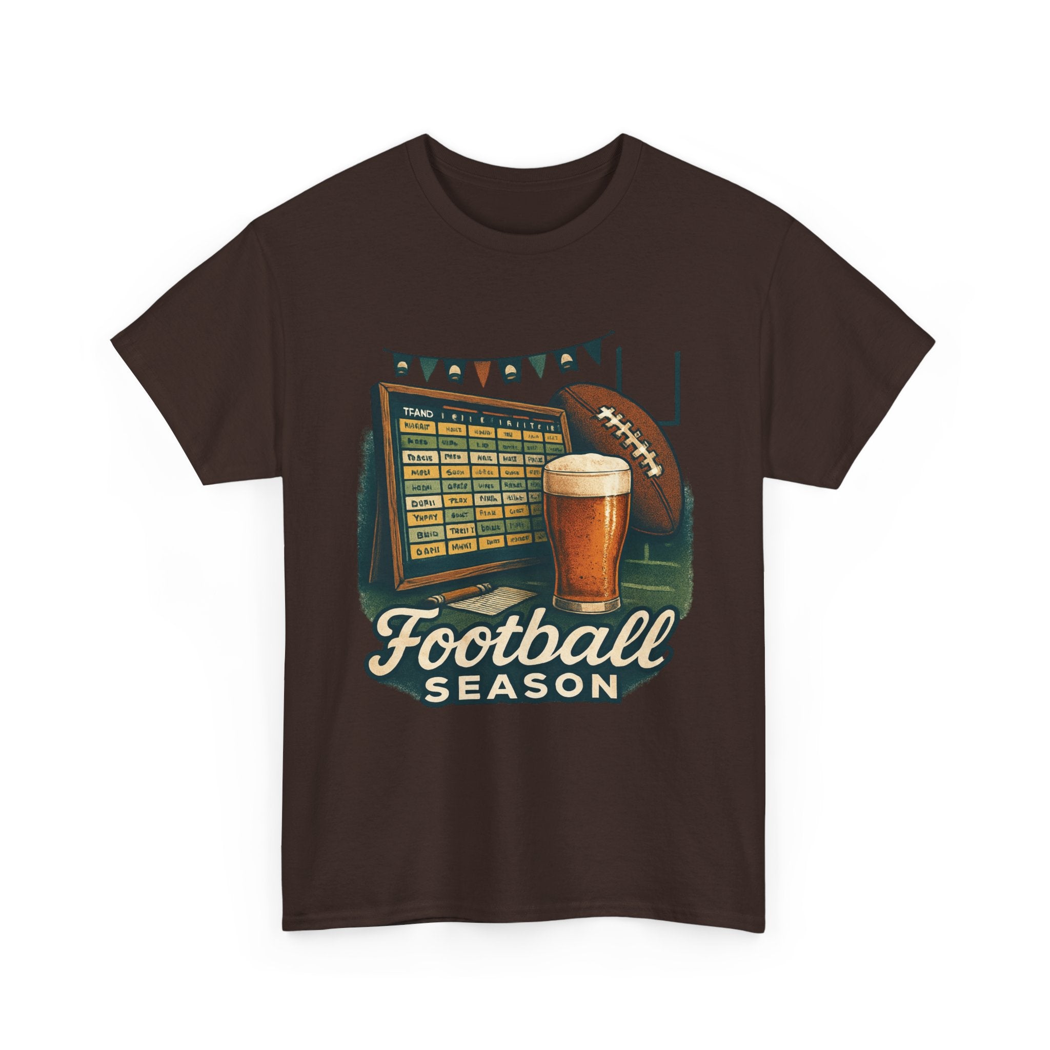 Football Season Unisex Heavy Cotton Tee | Game Day Shirt, Sports Enthusiast Gift, Tailgate Apparel, Football Fan Gear, Casual Comfort