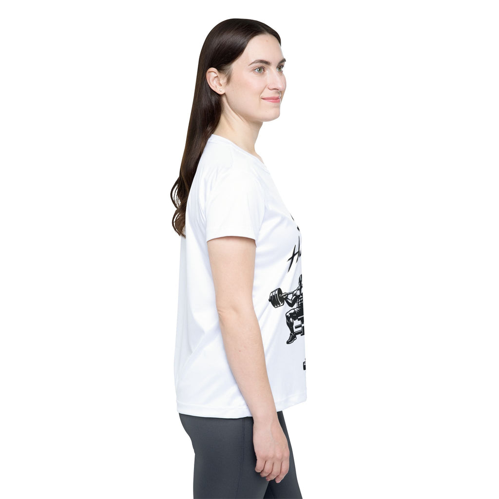 Women's Fitness Tee - Stay Hustling, Workout Shirt, Gym Top, Athletic Wear, Motivational Sportswear