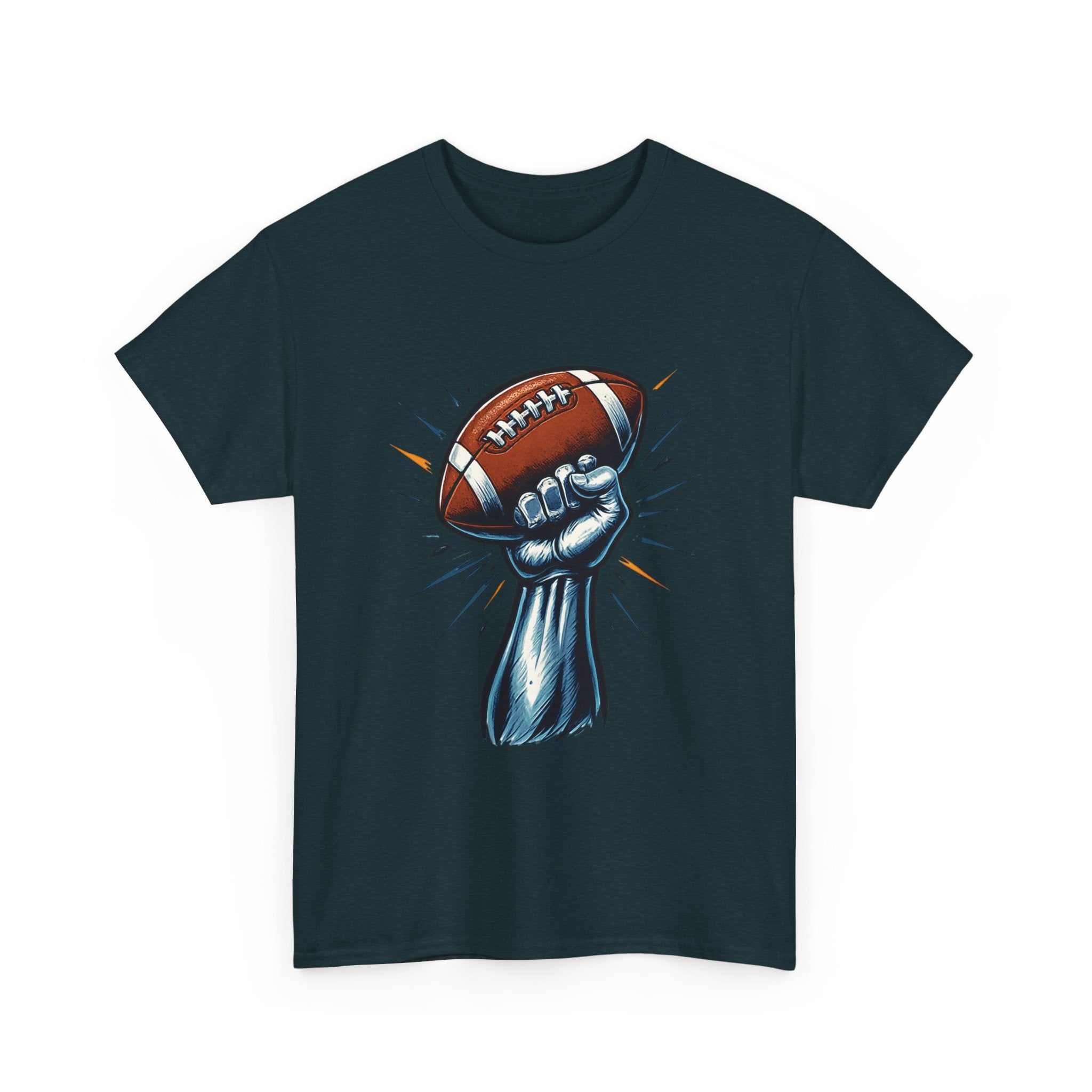 Empowered Football Fan Tee, Unisex Heavy Cotton Tee for Game Days, Sports Enthusiast Gift, Tailgate Party Shirt, Football Season Apparel