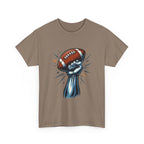 Empowered Football Fan Tee, Unisex Heavy Cotton Tee for Game Days, Sports Enthusiast Gift, Tailgate Party Shirt, Football Season Apparel