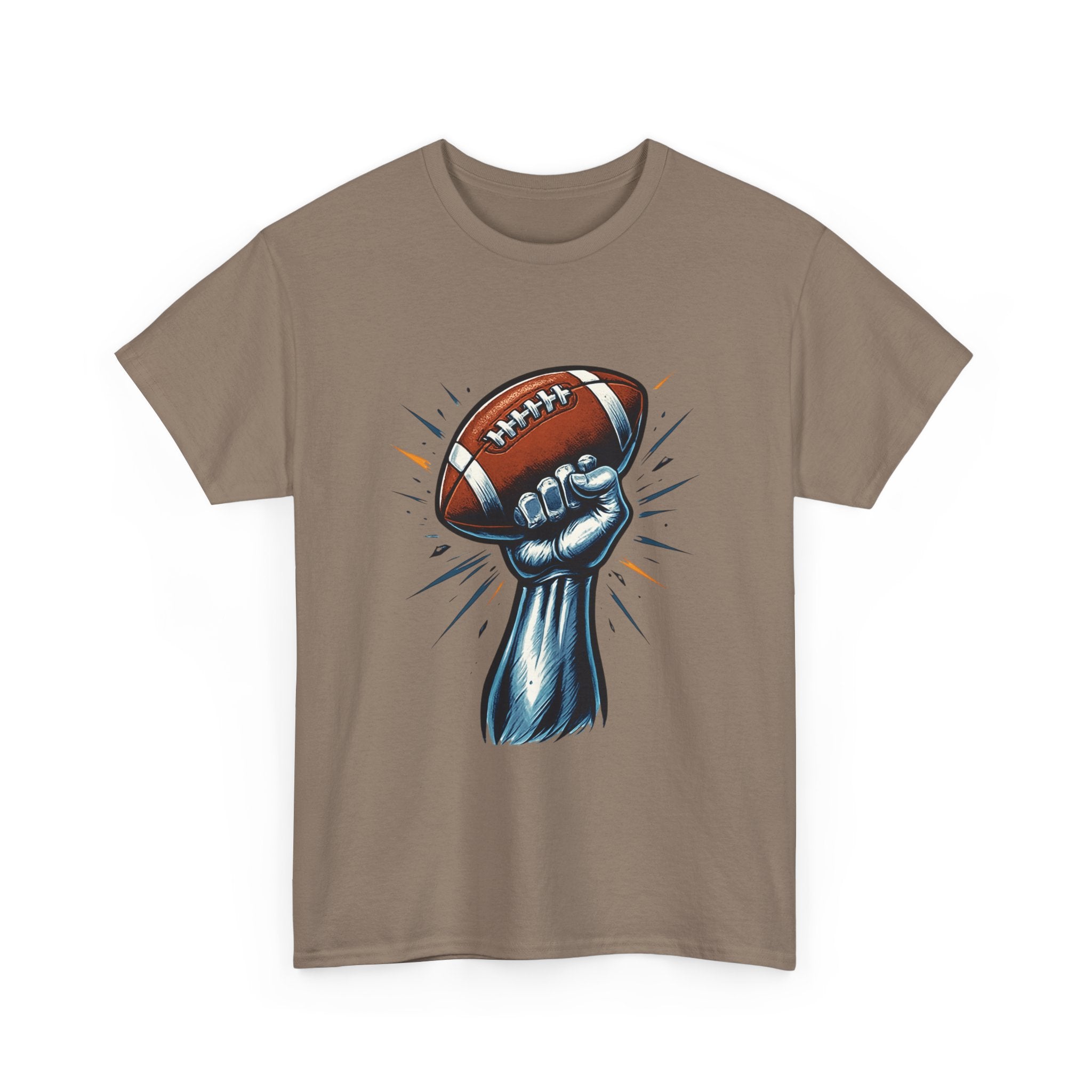 Empowered Football Fan Tee, Unisex Heavy Cotton Tee for Game Days, Sports Enthusiast Gift, Tailgate Party Shirt, Football Season Apparel