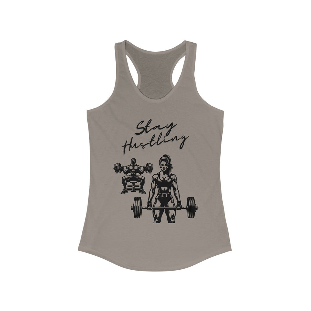 Stay Hustling Women's Tank Top - Fitness Apparel, Workout Shirt, Gym Fashion, Motivational Tee, Exercise Gear
