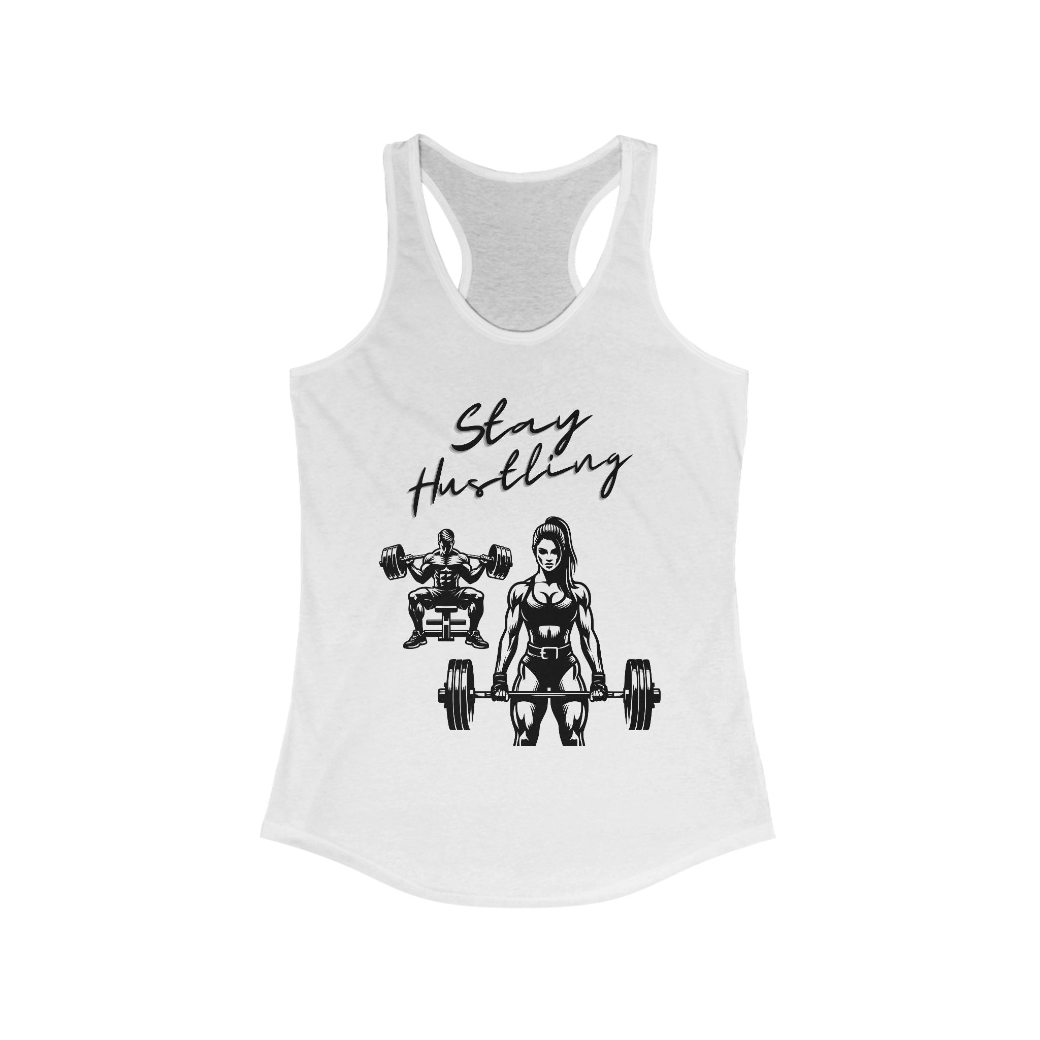 Stay Hustling Women's Tank Top - Fitness Apparel, Workout Shirt, Gym Fashion, Motivational Tee, Exercise Gear