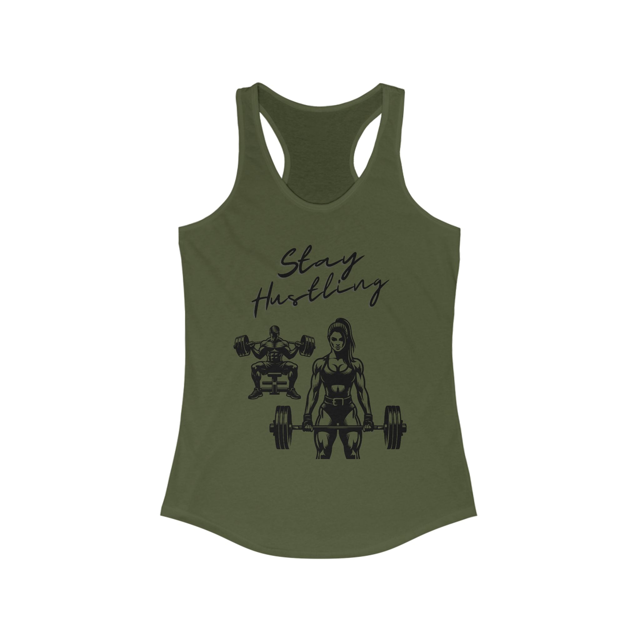 Stay Hustling Women's Tank Top - Fitness Apparel, Workout Shirt, Gym Fashion, Motivational Tee, Exercise Gear