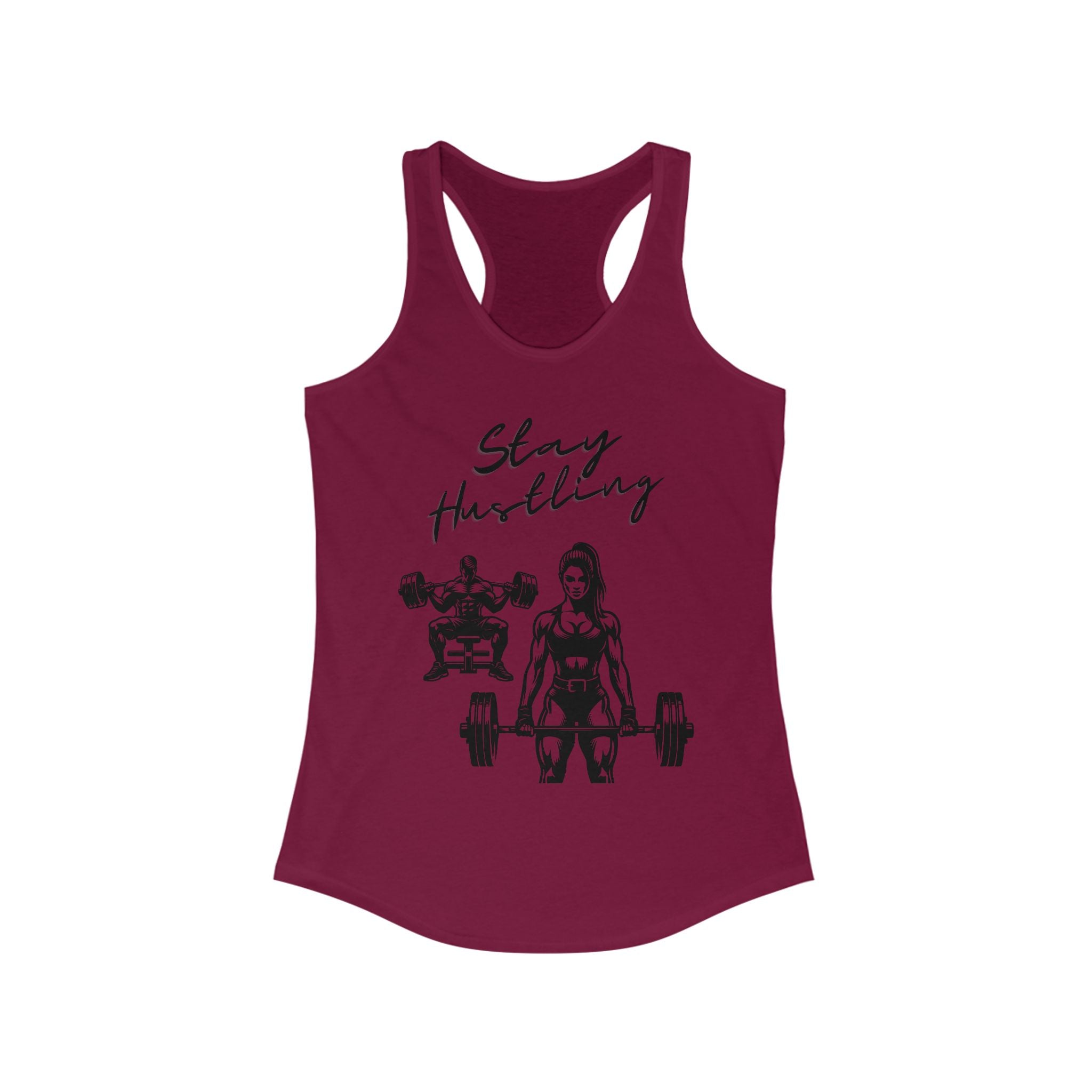 Stay Hustling Women's Tank Top - Fitness Apparel, Workout Shirt, Gym Fashion, Motivational Tee, Exercise Gear