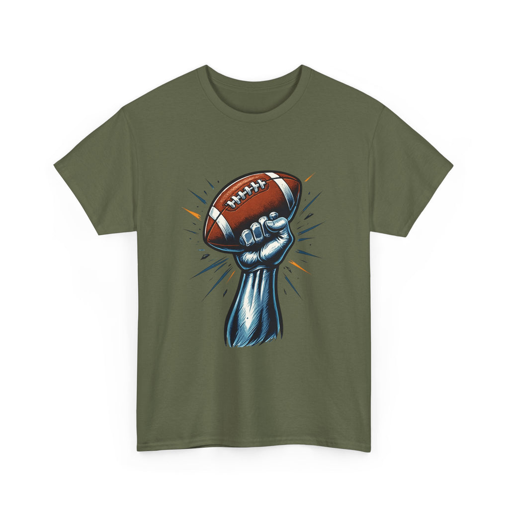 Empowered Football Fan Tee, Unisex Heavy Cotton Tee for Game Days, Sports Enthusiast Gift, Tailgate Party Shirt, Football Season Apparel