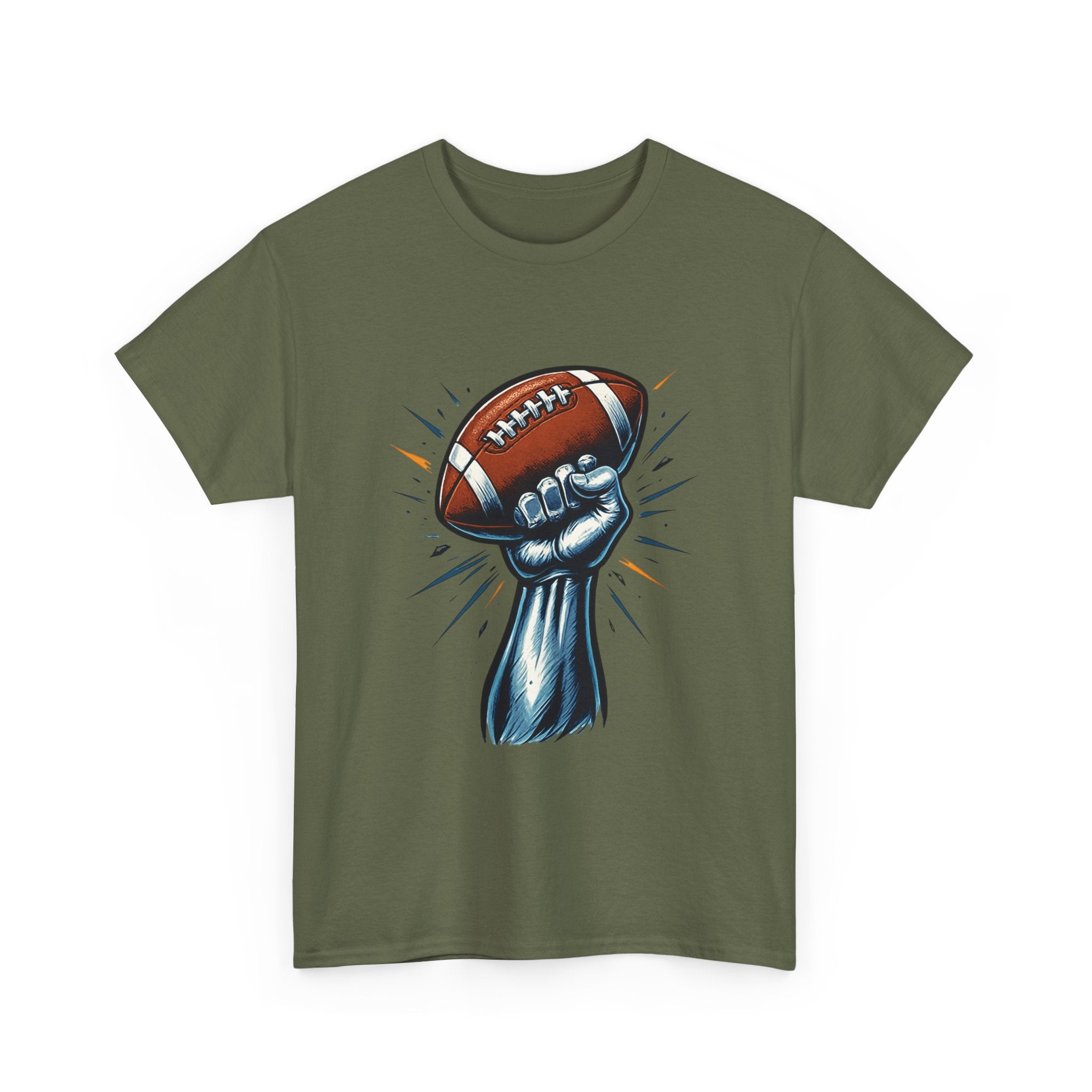 Empowered Football Fan Tee, Unisex Heavy Cotton Tee for Game Days, Sports Enthusiast Gift, Tailgate Party Shirt, Football Season Apparel