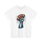 Empowered Football Fan Tee, Unisex Heavy Cotton Tee for Game Days, Sports Enthusiast Gift, Tailgate Party Shirt, Football Season Apparel