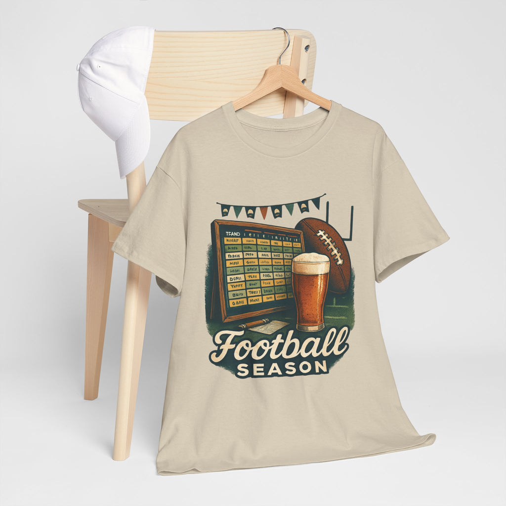 Football Season Unisex Heavy Cotton Tee | Game Day Shirt, Sports Enthusiast Gift, Tailgate Apparel, Football Fan Gear, Casual Comfort